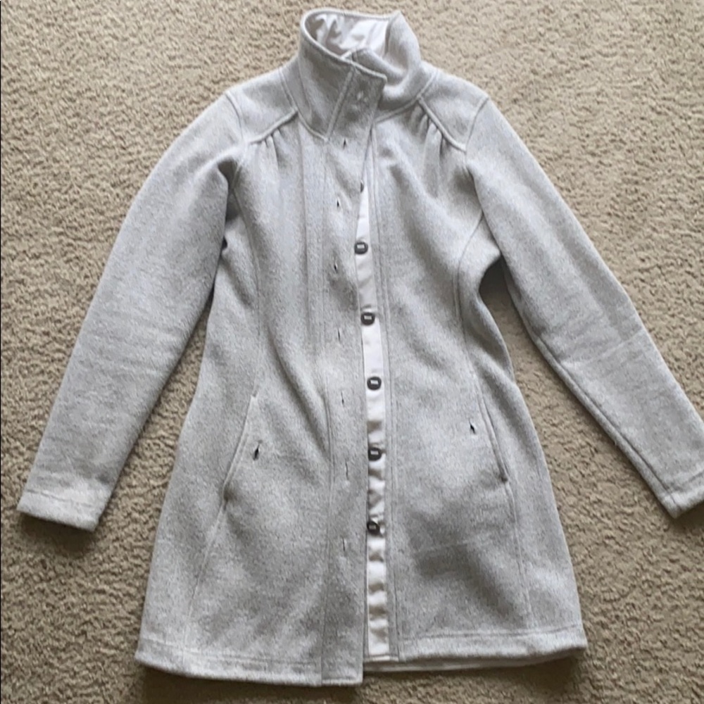 Mid Length Semi Lightweight Sweatshirt Jacket